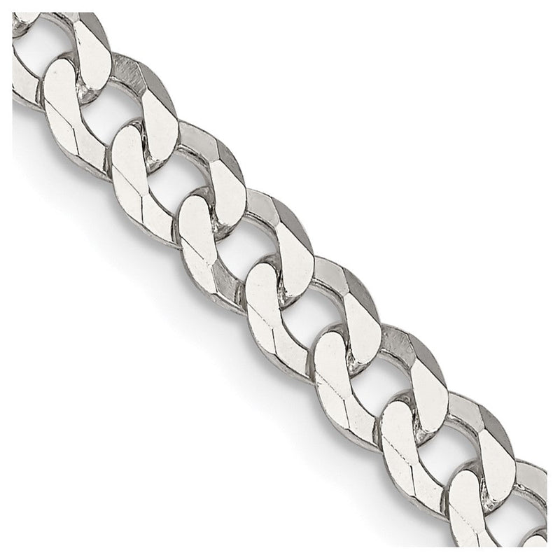 30 Zoll Sterlingsilber 5mm Abgeschrägt Panzer Halskette