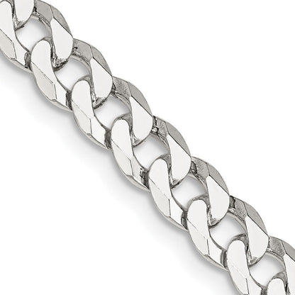 30 Zoll Sterlingsilber 6mm Abgeschrägt Panzer Halskette