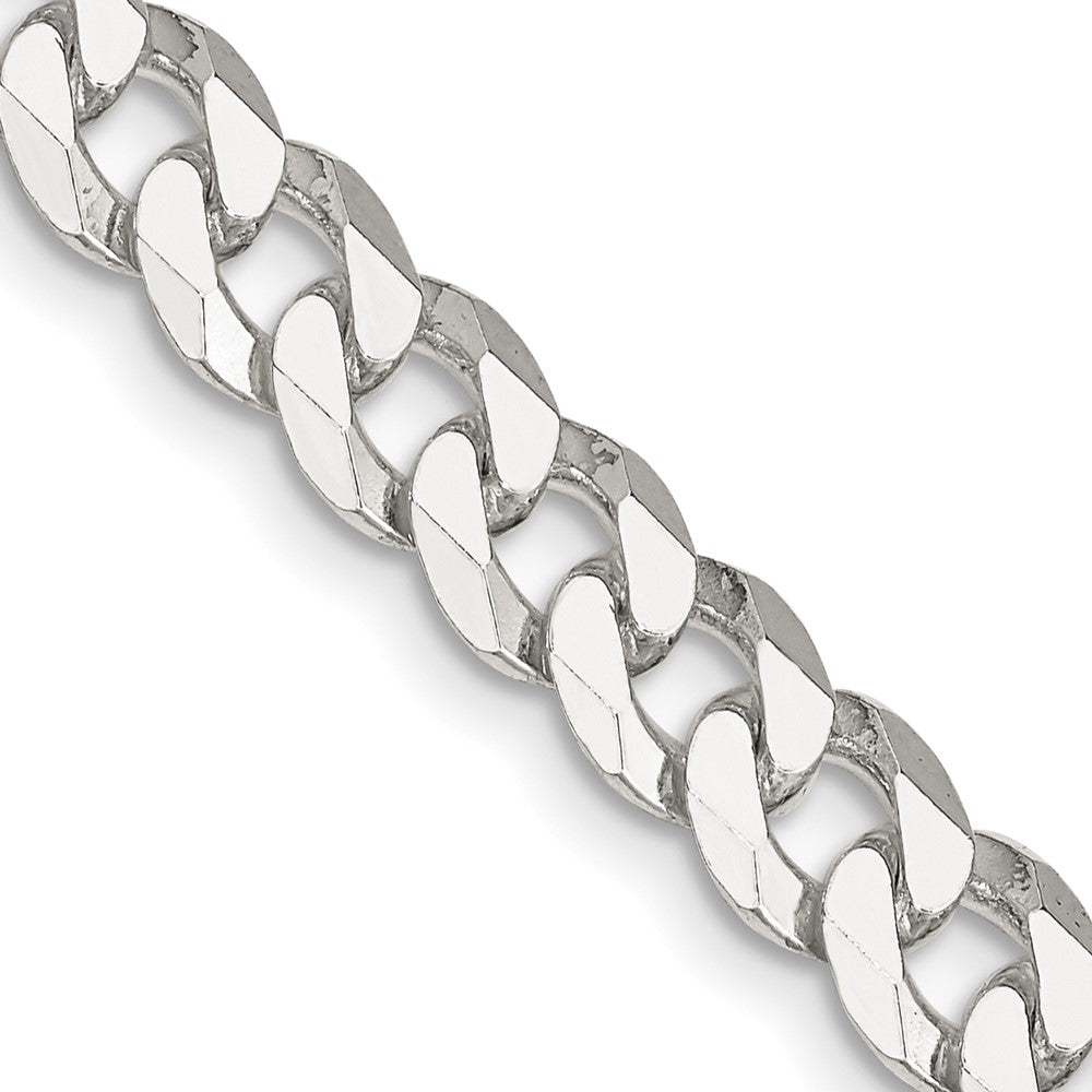 30 Zoll Sterlingsilber 7mm Abgeschrägt Panzer Halskette