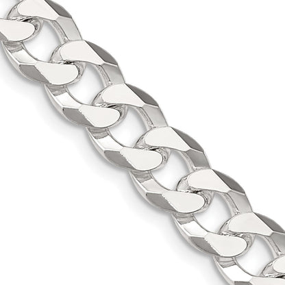 26 Zoll Sterlingsilber 8.5mm Abgeschrägt Panzer Halskette