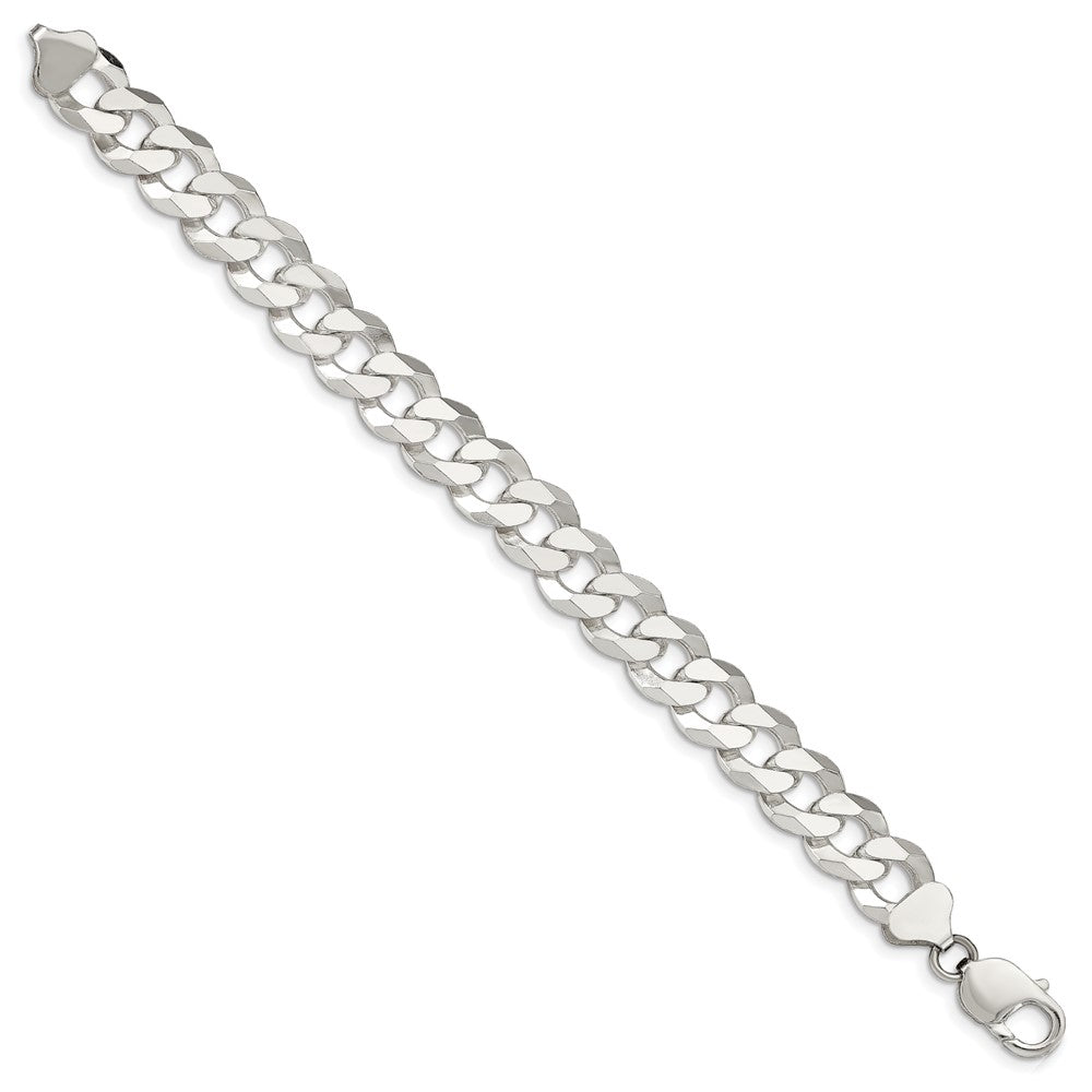 Sterlingsilber 12.3mm Abgeschrägt Panzer Gliederarmband