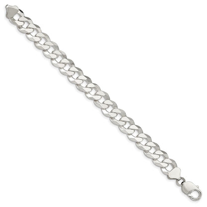 Sterlingsilber 12.3mm Abgeschrägt Panzer Gliederarmband