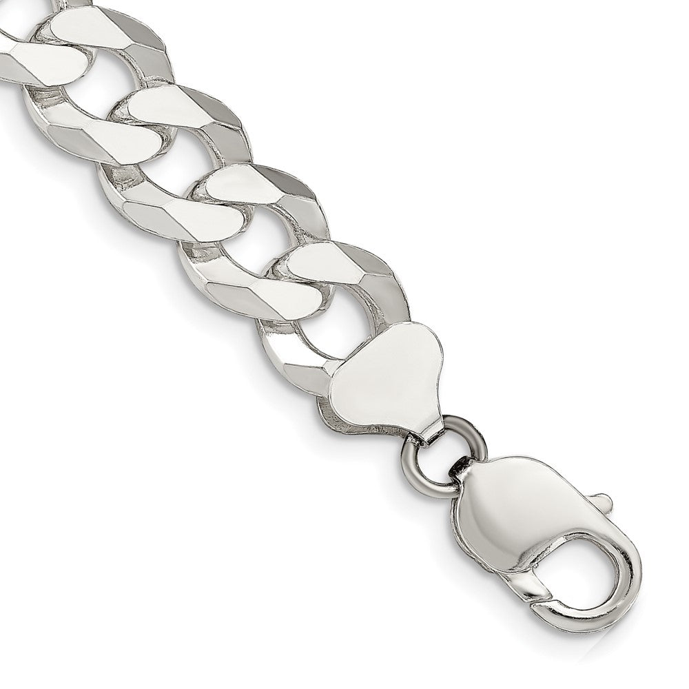 Sterlingsilber 12.3mm Abgeschrägt Panzer Gliederarmband