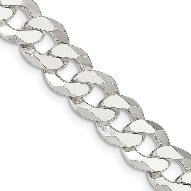 26 Zoll Sterlingsilber 12.3mm Abgeschrägt Panzer Halskette