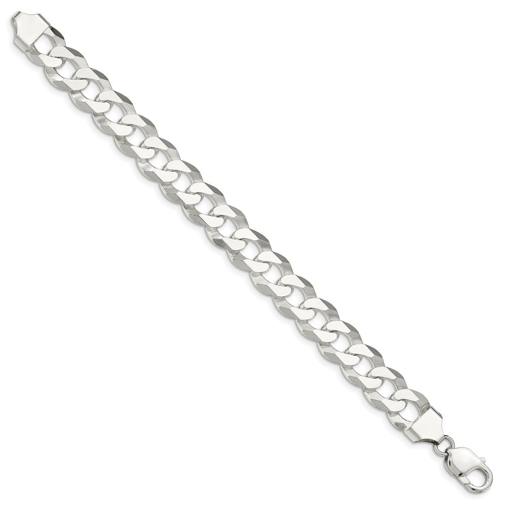 Sterlingsilber 13mm Abgeschrägt Panzer Gliederarmband