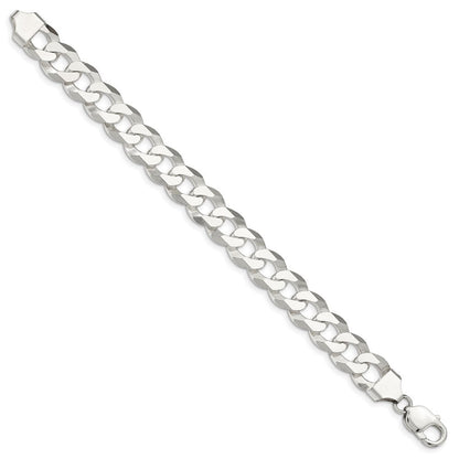 Sterlingsilber 13mm Abgeschrägt Panzer Gliederarmband