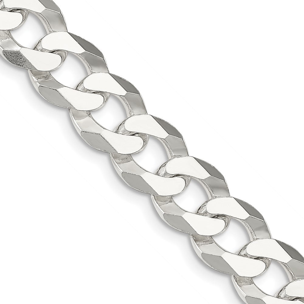 Sterlingsilber 13mm Abgeschrägt Panzer Halskette