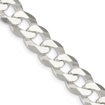 Sterlingsilber 13mm Abgeschrägt Panzer Halskette