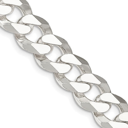 Sterlingsilber 14mm Abgeschrägt Panzer Halskette