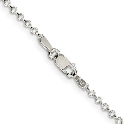 Sterlingsilber 2mm Erbs Halskette