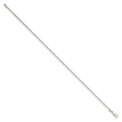 Sterlingsilber 2mm Erbs Gliederarmband