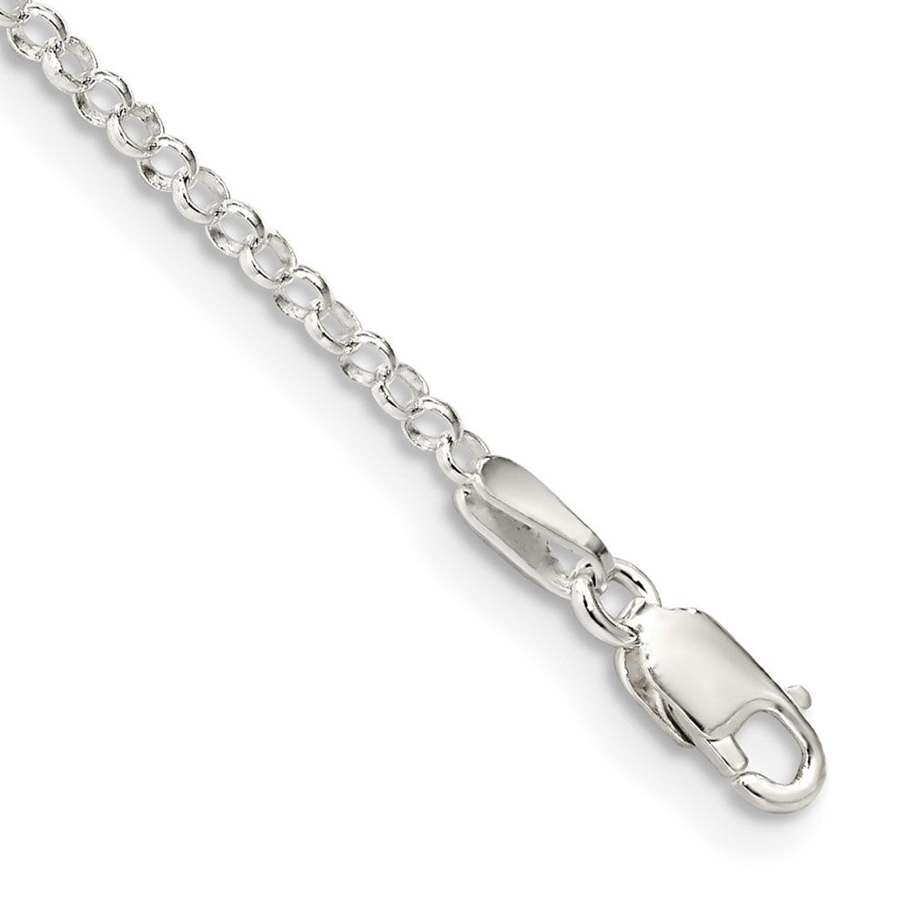 Sterlingsilber 2mm Erbs Gliederarmband