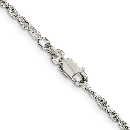 Sterlingsilber 2mm Loose Kordel Halskette