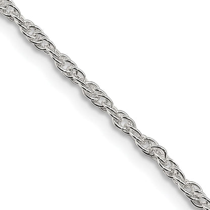 Sterlingsilber 2mm Loose Kordel Halskette