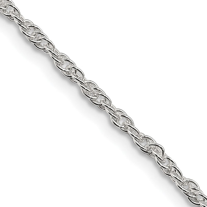 Sterlingsilber 2mm Loose Kordel Halskette