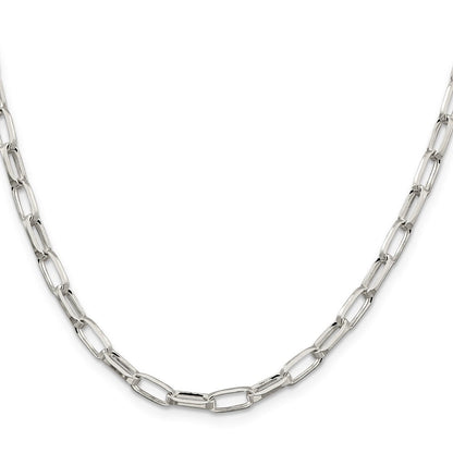Sterlingsilber 5mm Länglich Offen Glieder Halskette