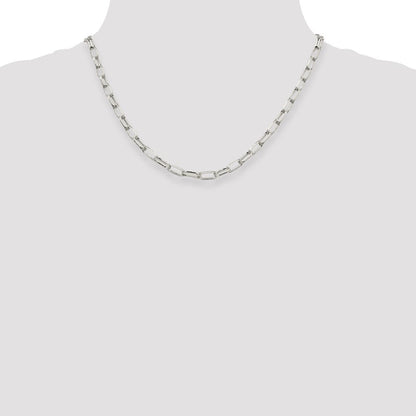 Sterlingsilber 5mm Länglich Offen Glieder Halskette