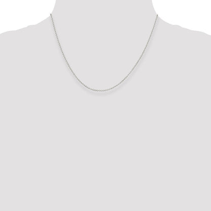 Sterlingsilber 1.5mm Erbs Kette mit 2 Zoll Verlängerung. Halskette