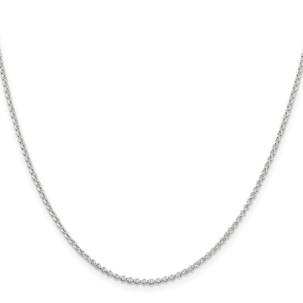 18 Zoll Sterlingsilber Rhodiniert 1.5mm Erbs Kette mit A 2 Extention