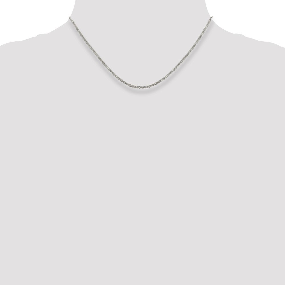 Sterlingsilber 2mm Erbs Halskette