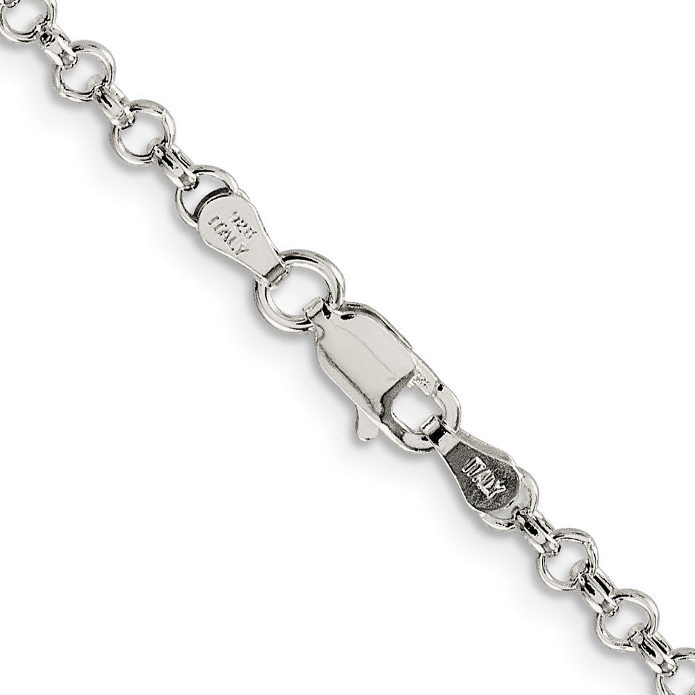 Sterlingsilber 3mm Halbmassiv Erbs Halskette