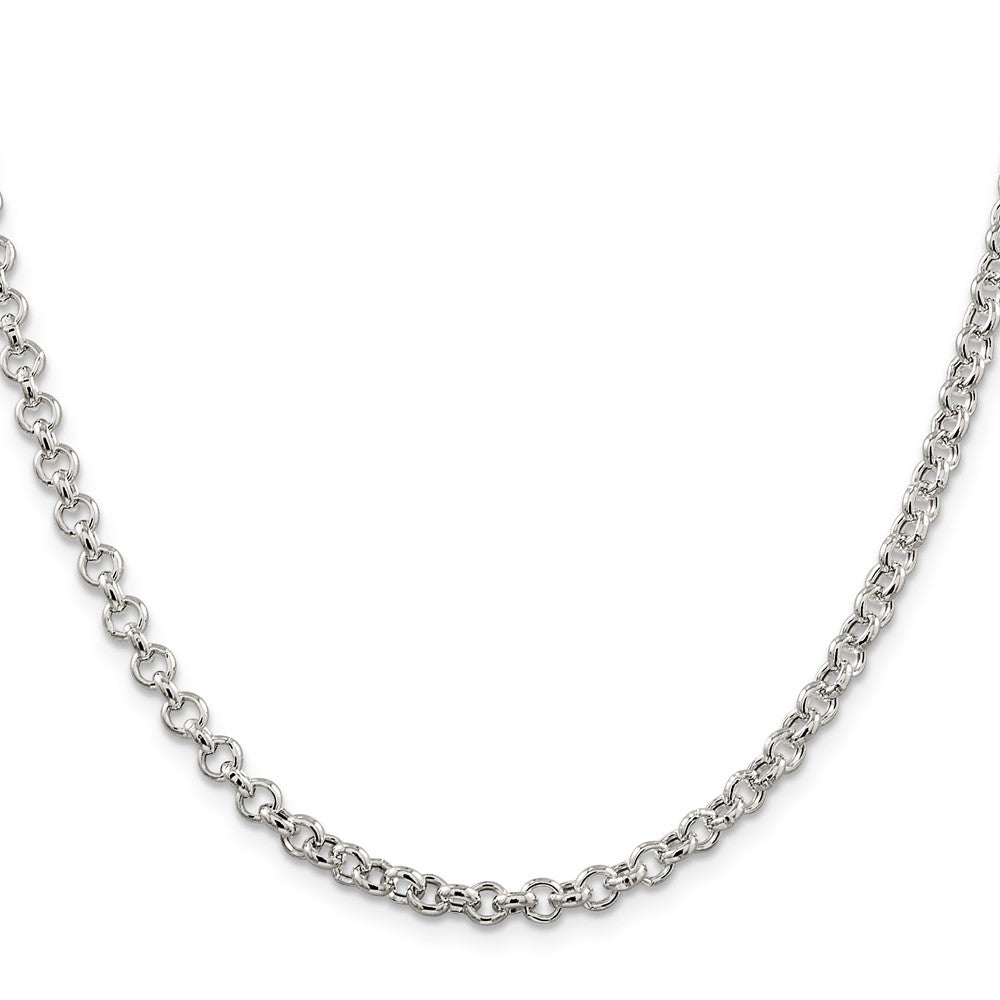 Sterlingsilber 4.25mm Halbmassiv Erbs Halskette