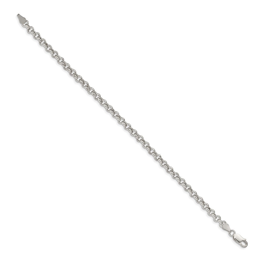 Sterlingsilber 4.25mm Halbmassiv Erbs Gliederarmband