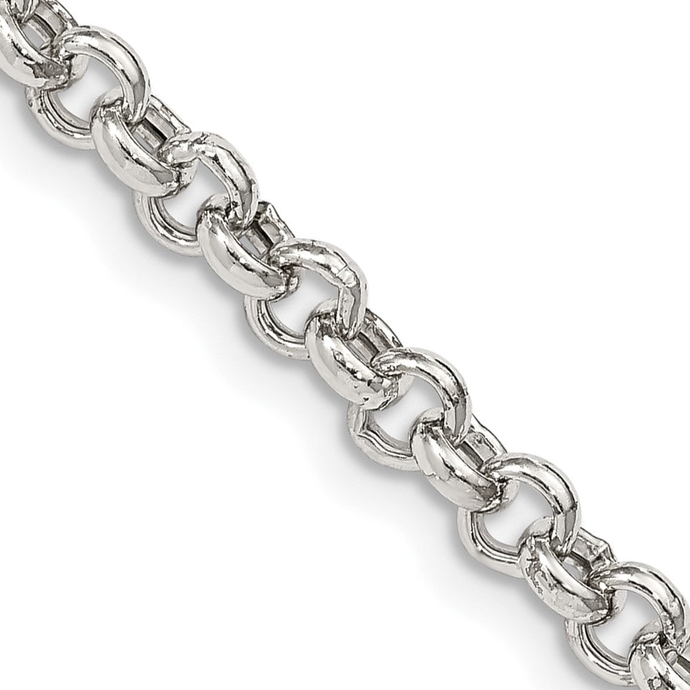 Sterlingsilber 4.25mm Halbmassiv Erbs Halskette