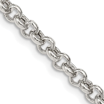 Sterlingsilber 4.25mm Halbmassiv Erbs Halskette