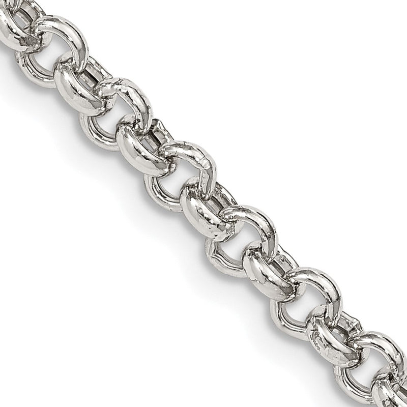 Sterlingsilber 4.25mm Halbmassiv Erbs Halskette