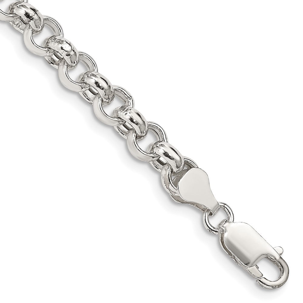 Sterlingsilber 6.5mm Halbmassiv Erbs Gliederarmband