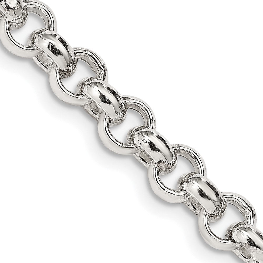 Sterlingsilber 6.5mm Halbmassiv Erbs Halskette