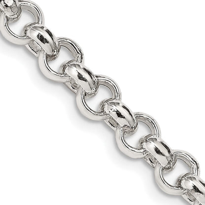 Sterlingsilber 6.5mm Halbmassiv Erbs Halskette