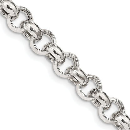 Sterlingsilber 9.5mm Halbmassiv Erbs Halskette