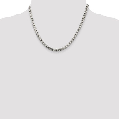Sterlingsilber 5.2mm Rund Venezianer Halskette