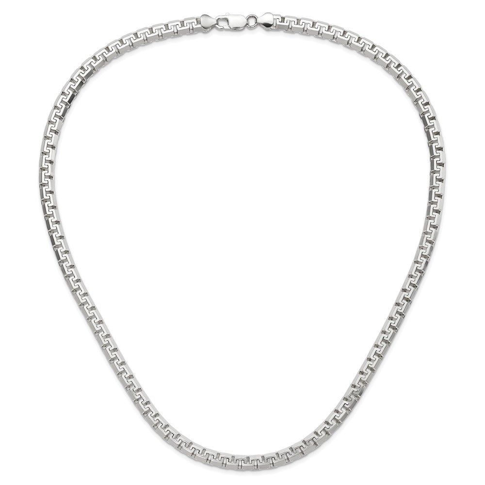 22 Zoll Sterlingsilber Poliert Fantasieglieder Halskette