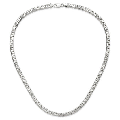 22 Zoll Sterlingsilber Poliert Fantasieglieder Halskette