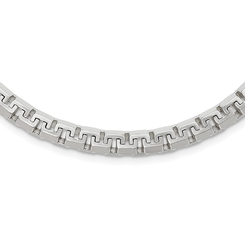 22 Zoll Sterlingsilber Poliert Fantasieglieder Halskette