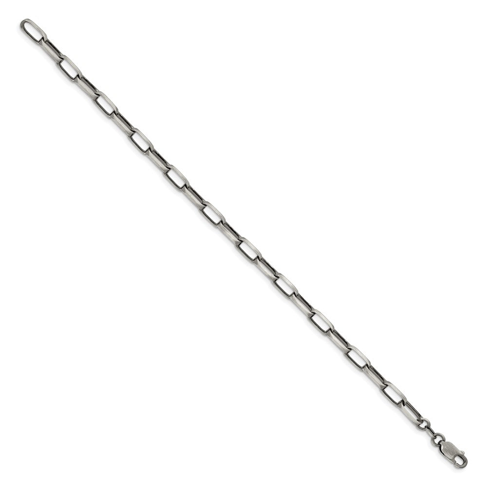 8.5 Zoll Sterlingsilber Antikisiert 4.8mm Länglich Offen Glieder Gliederarmband