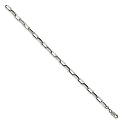 8.5 Zoll Sterlingsilber Antikisiert 4.8mm Länglich Offen Glieder Gliederarmband