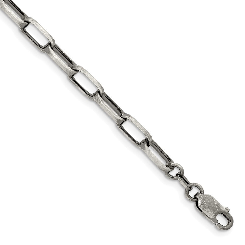 8.5 Zoll Sterlingsilber Antikisiert 4.8mm Länglich Offen Glieder Gliederarmband