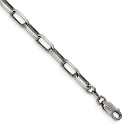 8.5 Zoll Sterlingsilber Antikisiert 4.8mm Länglich Offen Glieder Gliederarmband