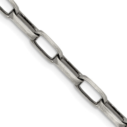 Sterlingsilber Antikisiert 4.8mm Länglich Offen Glieder Halskette