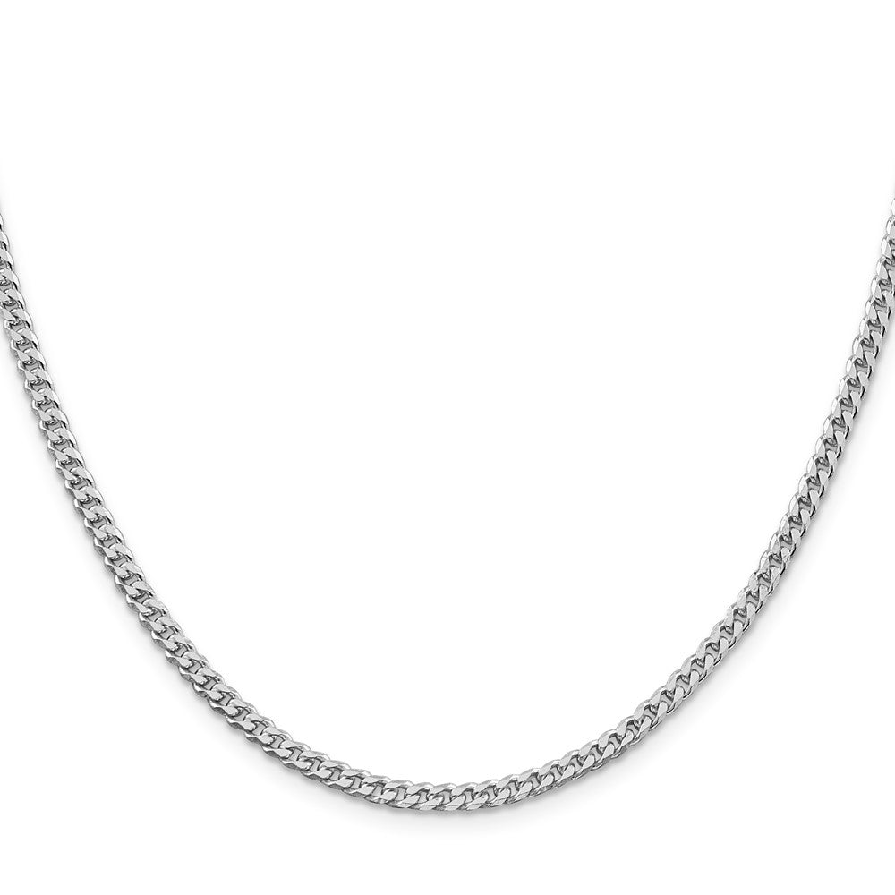 Sterlingsilber Rhodiniert Poliert 3.15mm Panzer Kette