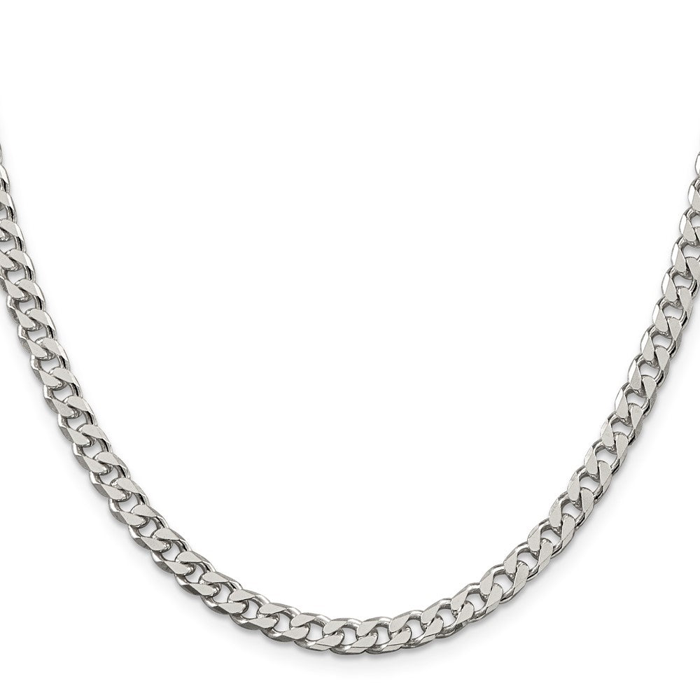 Sterlingsilber Poliert 5mm Panzer Halskette