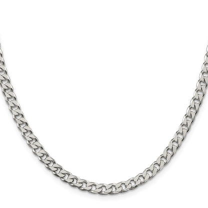 Sterlingsilber Poliert 5mm Panzer Halskette