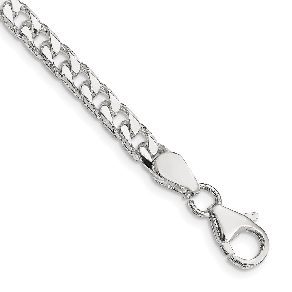 Sterlingsilber Poliert 5mm Panzer Gliederarmband