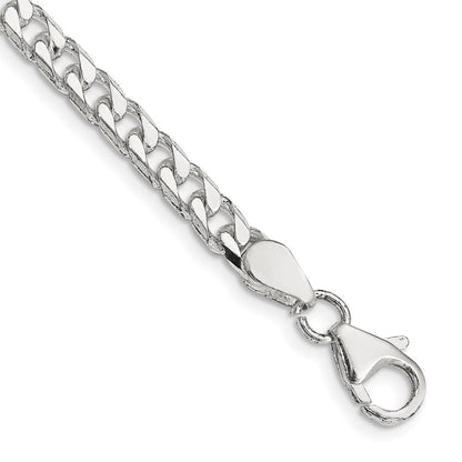 Sterlingsilber Poliert 5mm Panzer Gliederarmband