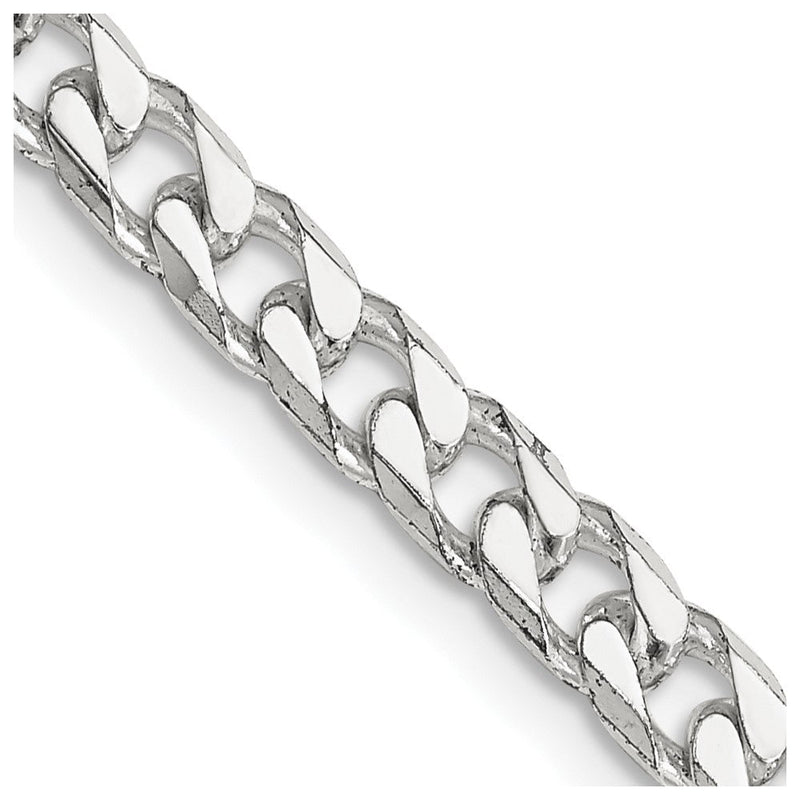 Sterlingsilber Poliert 5mm Panzer Halskette