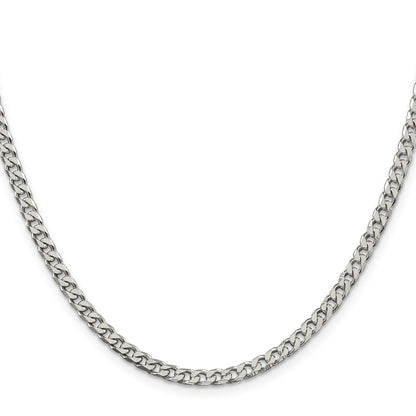 Sterlingsilber Poliert 3.5mm Panzer Halskette